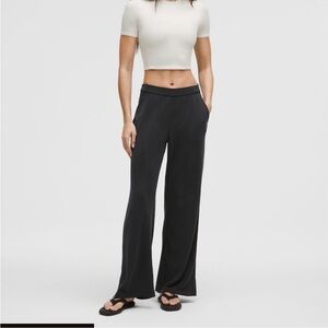 Lululemon Softstreme High Rise Pique Wide-Leg Pants